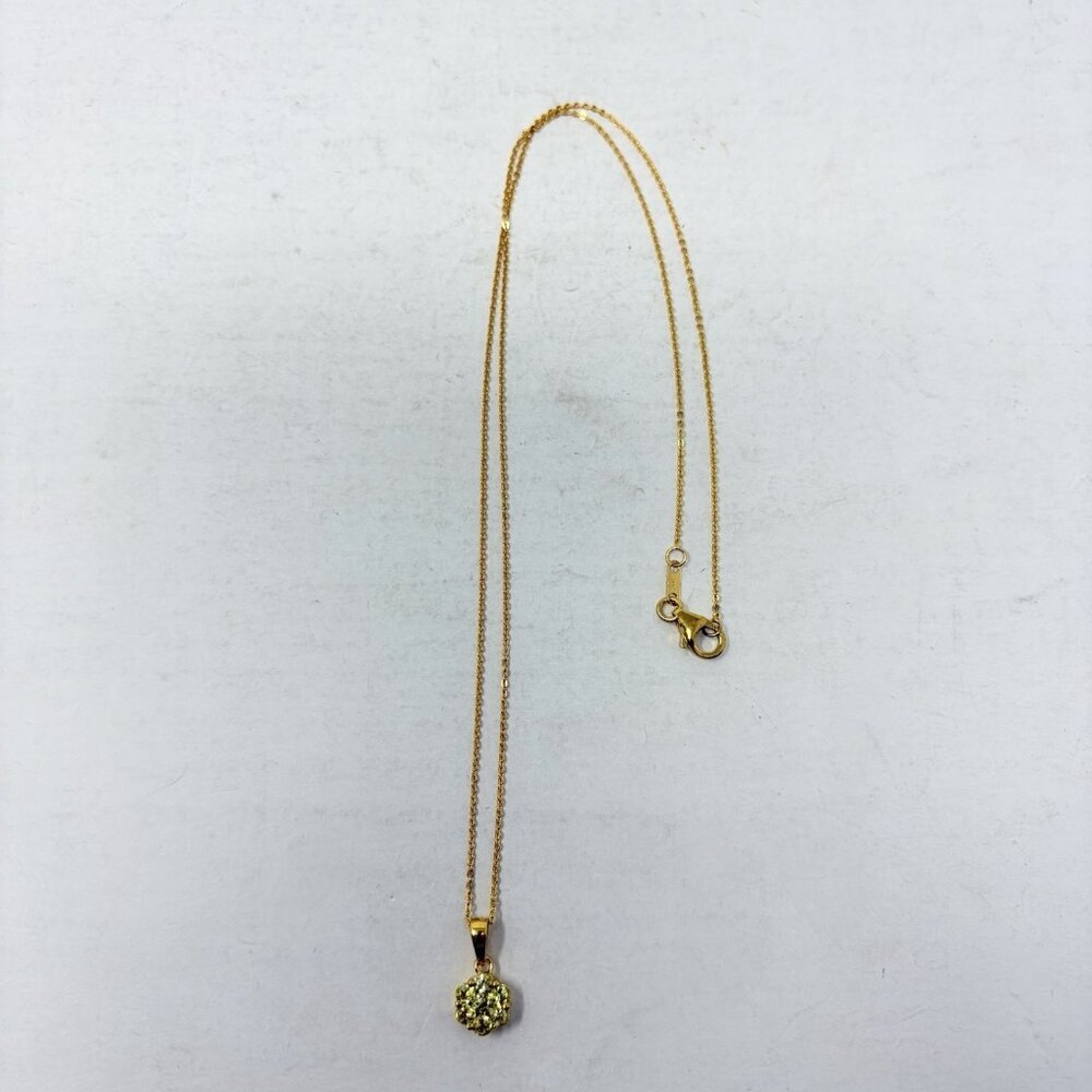 Shop LC Sterling Silver Tanzanian Canary Tourmaline Pendant with Chain 5450‎